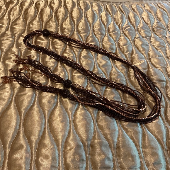 3 VINTAGE Beaded, Disc and Reversible Quartz Belts - Picture 8 of 10